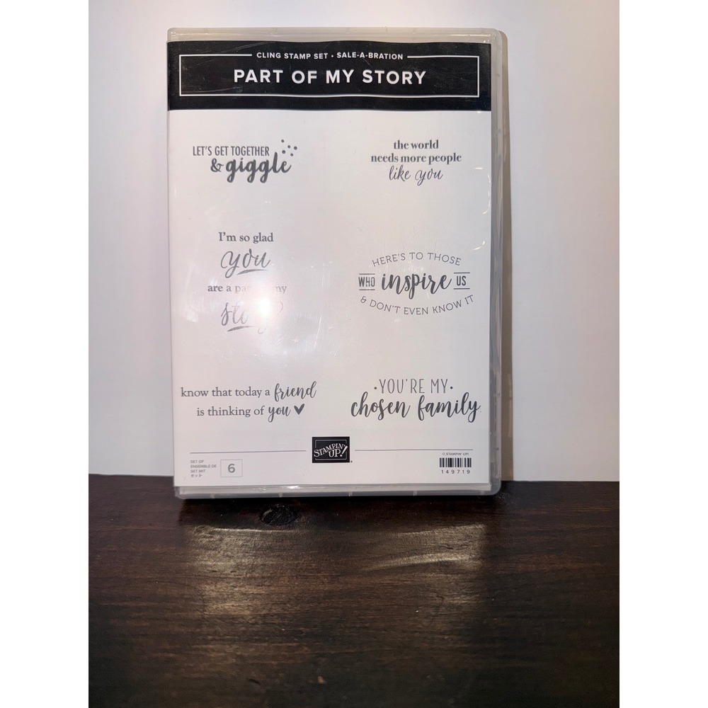 Stampin Up Part Of My Story Cling Stamp Set Sale A‎ Bration New